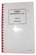 Fadal CNC 88 Messages Manual